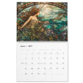 Glas in lood Zeemeermin Kalender (Mar 2027)