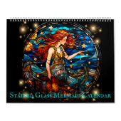 Glas in lood Zeemeermin Kalender (Hoes)