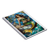 Glas in lood zeemeermin notitieboek (Rechterzijde)