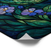 Glas-in-lood Zeemeermin Wandkunst Poster (Hoek)