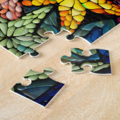 Glas in lood zeesterren puzzel (Zijkant)