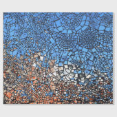 Glas in lood ziet er mozaïek abstract uit cadeaupapier (Vlak)