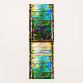 Glas in lood ziet er uit als een donker zee yogamat (Voorkant)