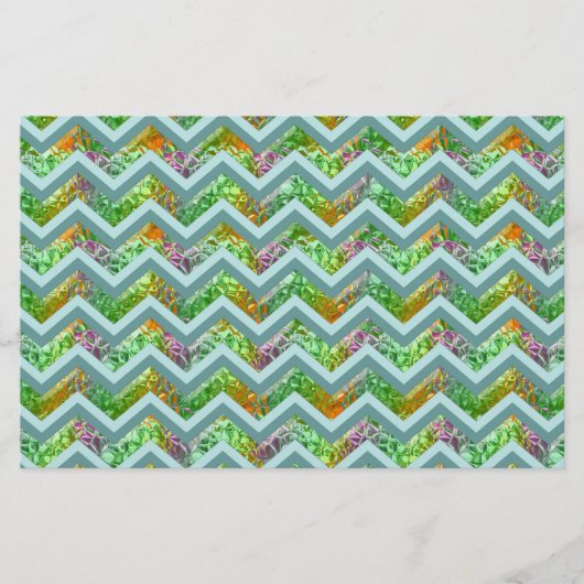 Glas in lood ZigZag Briefpapier (Voorkant)