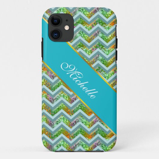 Glas in lood ZigZag Case-Mate iPhone Case (Achterkant)