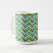 Glas in lood ZigZag Koffiemok (Voorkant links)