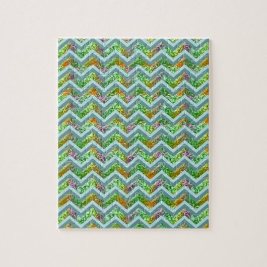 Glas in lood ZigZag Legpuzzel (Verticaal)