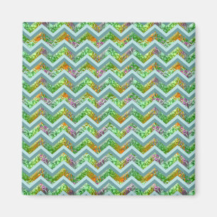 Glas in lood ZigZag Magneet