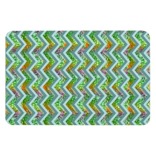 Glas in lood ZigZag Magneet (Horizontaal)