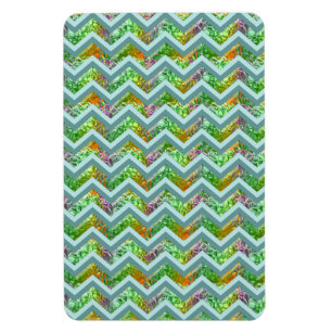 Glas in lood ZigZag Magneet