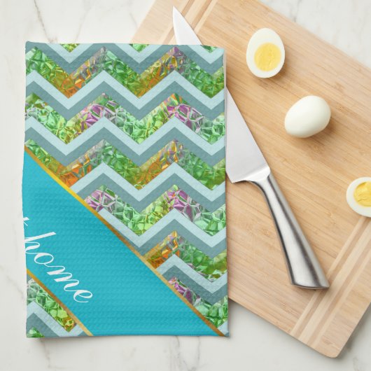 Glas in lood ZigZag Theedoek (Quarter Fold)