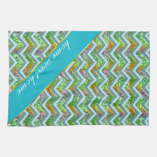 Glas in lood ZigZag Theedoek (Horizontaal)