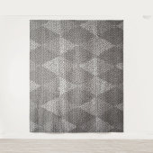 Glas-in-lood zilveren diamantpatroon wandkleed (Voorkant)