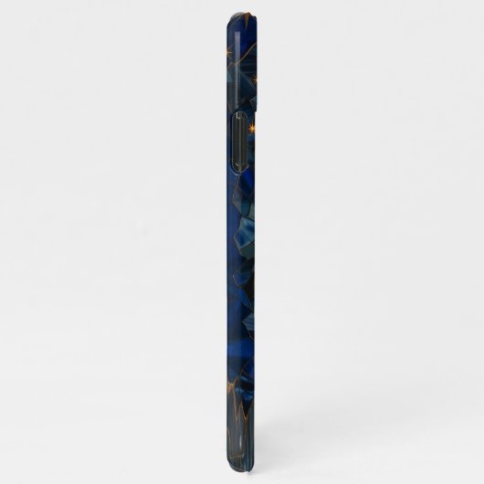 Glas in lood zon en maan ontwerp iPhone hoesje (Rechterkant)