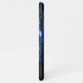 Glas in lood zon en maan ontwerp iPhone hoesje (Linkerkant)