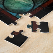 Glas in lood zonnestelsel puzzel (Zijkant)