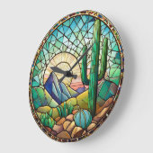 Glas in lood Zuidwestelijke woestijncactus Grote Klok (Hoek)