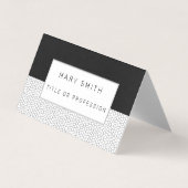 Glas in lood zwart wit visitekaartje (Voorkant)