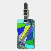 Glas-in-loodherinneringen Bagagelabel (Voorkant verticaal)