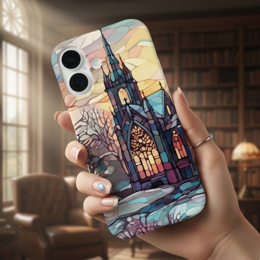 Glas-in-loodkerk iPhone 16 Hoesje
