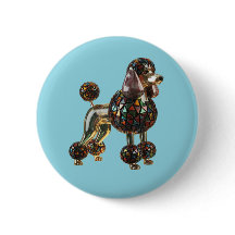 Glas-in-loodknoop Poodle