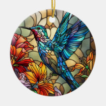 Glas-in-loodkunst, Kolibrie Glas-in-lood 