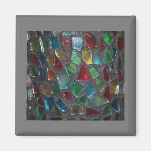 Glas-in-loodmagneet Magneet (Voorkant)