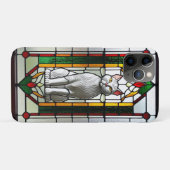Glas-in-loodontwerp met kat Case-Mate iPhone case (Achterkant (horizontaal))