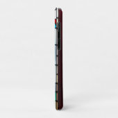 Glas-in-loodontwerp met kat Case-Mate iPhone case (Achterkant/links)