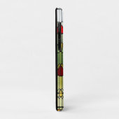 Glas-in-loodontwerp met kat Case-Mate iPhone case (Achterkant/links)