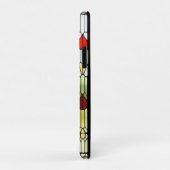 Glas-in-loodontwerp met kat Case-Mate iPhone case (Achterkant/rechts)