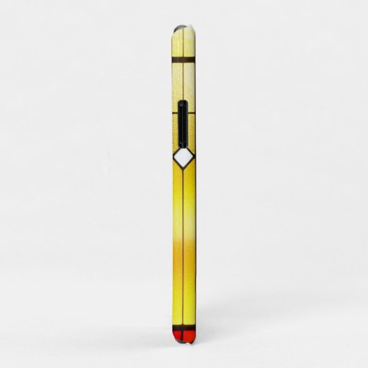 Glas-in-loodontwerp met kat Case-Mate iPhone case (Achterkant/rechts)