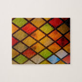 Glas-in-loodraam Diamant Patroon  Legpuzzel (Horizontaal)