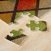 Glas-in-loodraam Diamant Patroon  Legpuzzel (Zijkant)