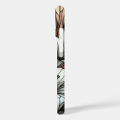 Glas-in-loodraam-effect met witte lelies Case-Mate iPhone case (Achterkant / Links)