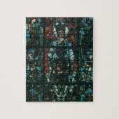 Glas-in-loodraam van een oude religieuze kerk legpuzzel (Verticaal)