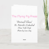 Glas in lood's Religious Easter Wenskaart Feestdagen Kaart (Achterkant)