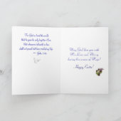 Glas in lood's Religious Easter Wenskaart Feestdagen Kaart (Binnen)