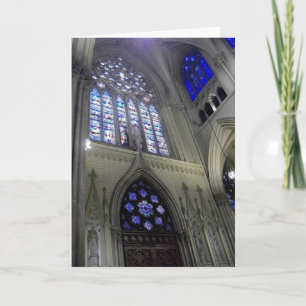 Glas in lood's Religious Easter Wenskaart Feestdagen Kaart