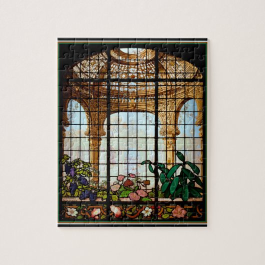 Glas-in-loodservarioom Legpuzzel (Verticaal)