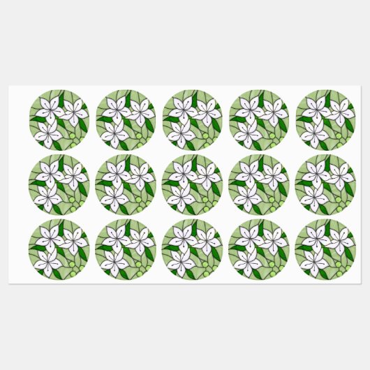 Glas-in-loodstickers Labels (Vel)
