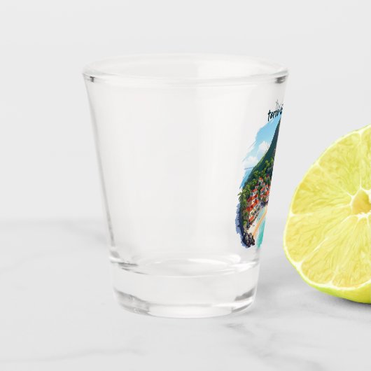 Glas in shot Terre-de-Haut - Herinnering van de Sa (Links)