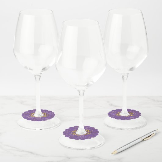 Glas Label met gouden manuscript (Set)