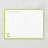 Glas limonade met flamingo briefkaart (Achterkant)