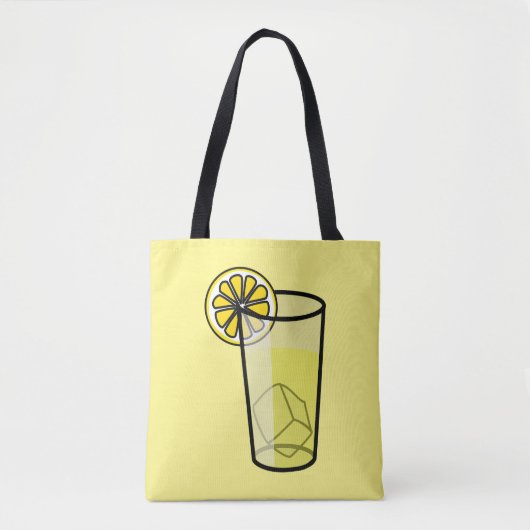 Glas limonadegele Canvas tas (Voorkant)