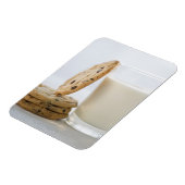Glas melk en koekjes, close-up magneet (Linkerzijde)