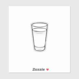 Glas melk sticker