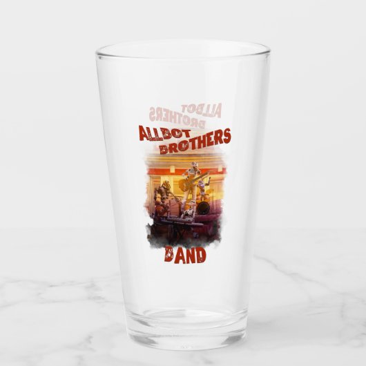 Glas met Albot Brothers Band van BSR (Voorkant)