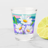 Glas met Daisy Flowers (Voorkant)