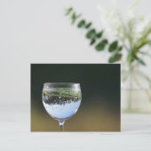 Glas met drink. briefkaart (Staand voorkant)